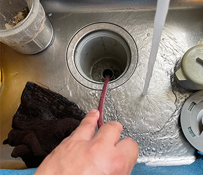 キッチンの排水管洗浄