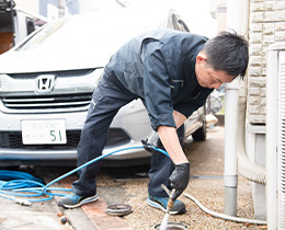 現地での作業開始