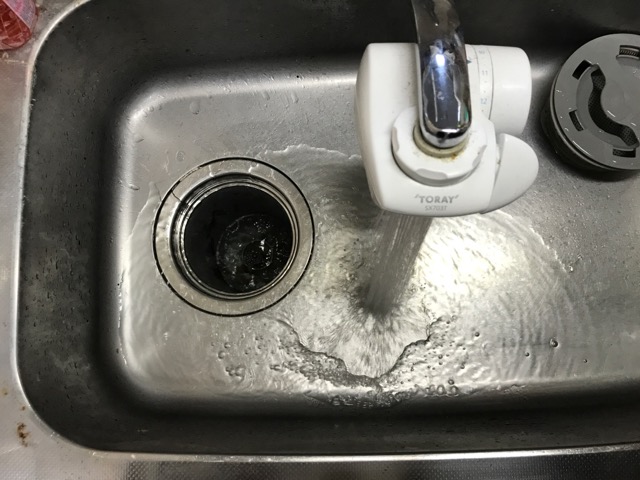 【江東区】シンクで排水不良が発生していたため、改善してきました！