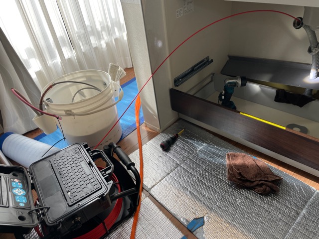 作業中